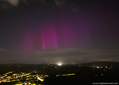 Aurora Over Cookstown By Drone - April 16th 2024